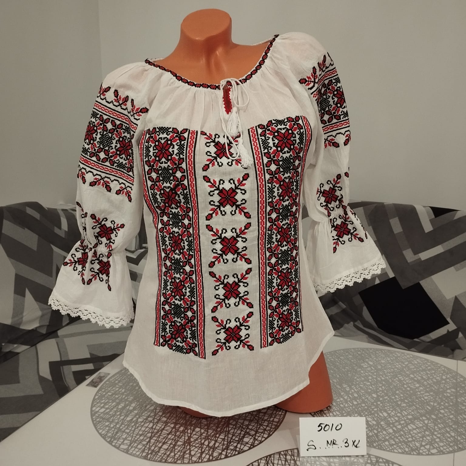 Ie tradițională Elvira roșu