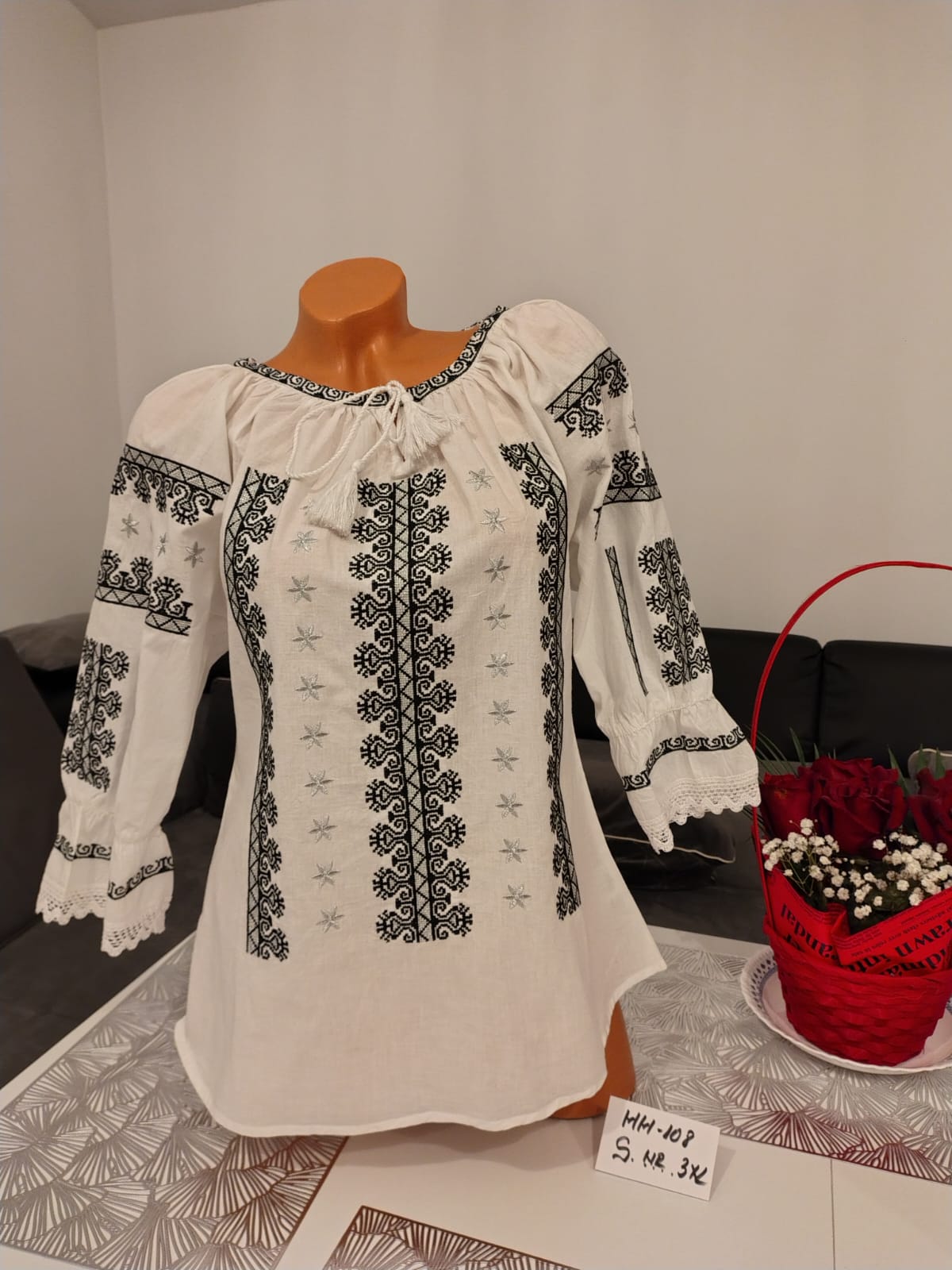 Ie tradițională Mihaela negru