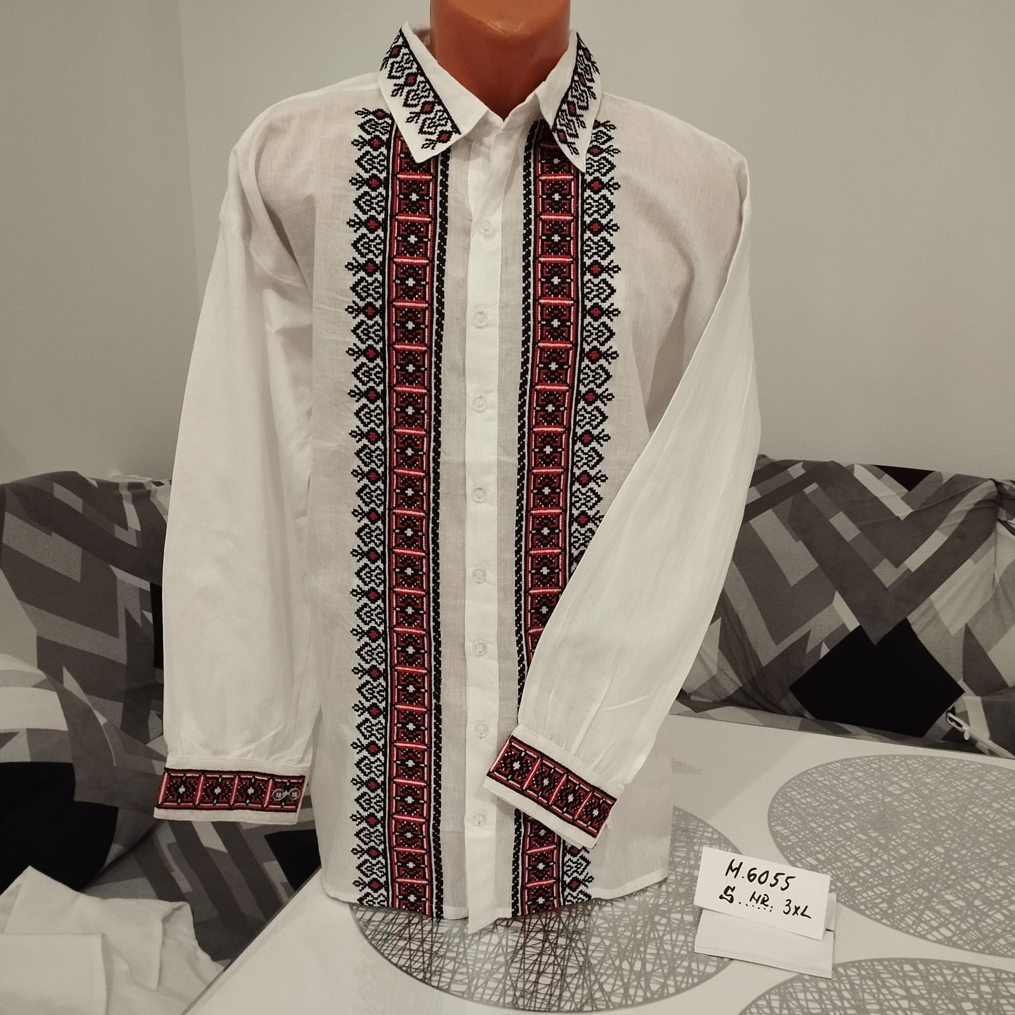 Cămașă tradițională Fabian roșie